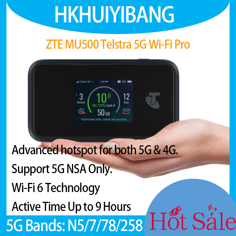4G Lte Router Sim - Telstra 5G WiFi6 Pro MU500 Pocket