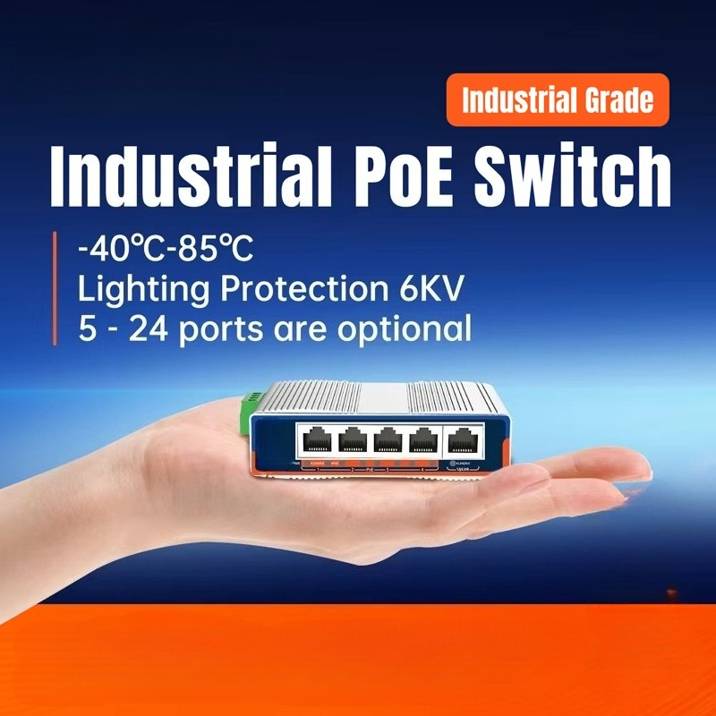 Ethernet Switch 8 Port - Industrial Switch 5/8/16/24 RJ45 Ethernet Ports