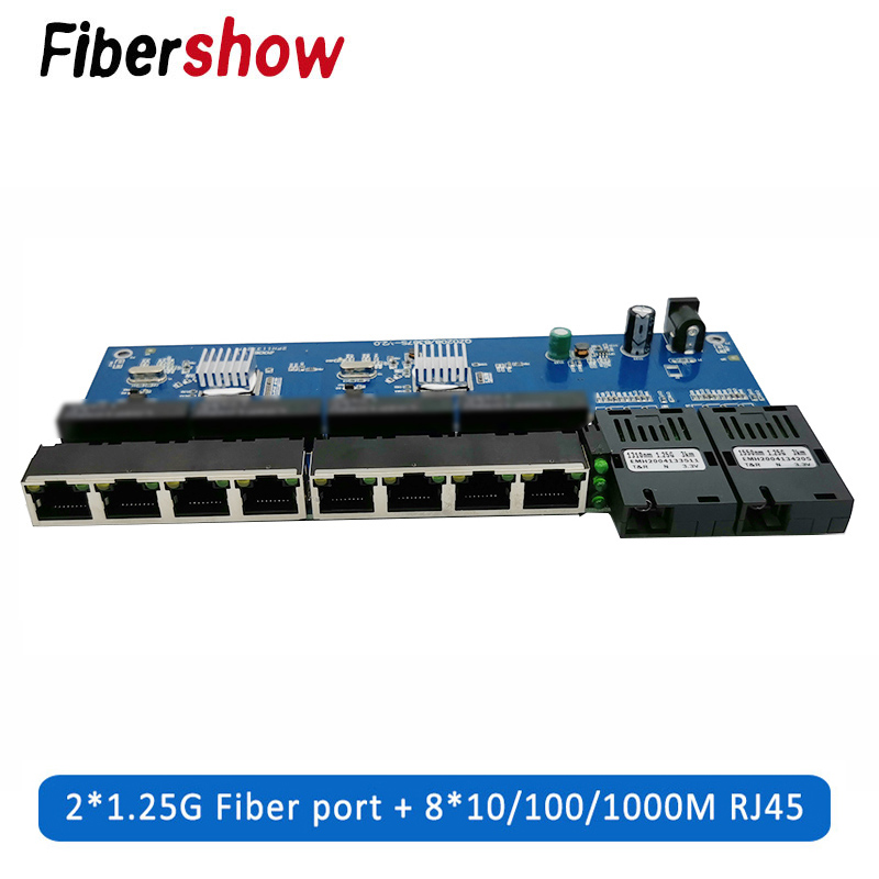 Gigabit Ethernet switch Fiber  - Ethernet Switch 8 Port 评论和价格