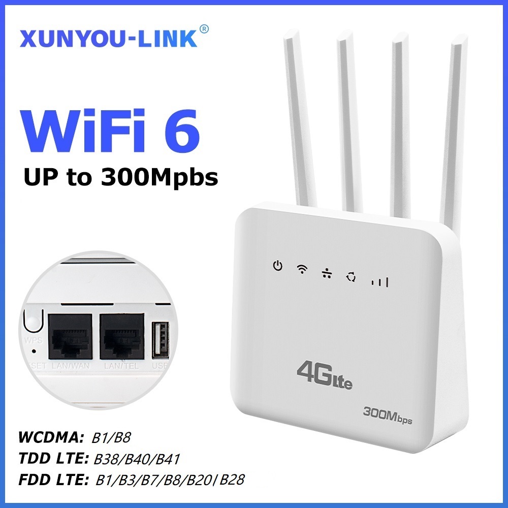 XUNYOU-LINK 4G LTE WiFi Router - 4G Lte Router Sim 评论和价格