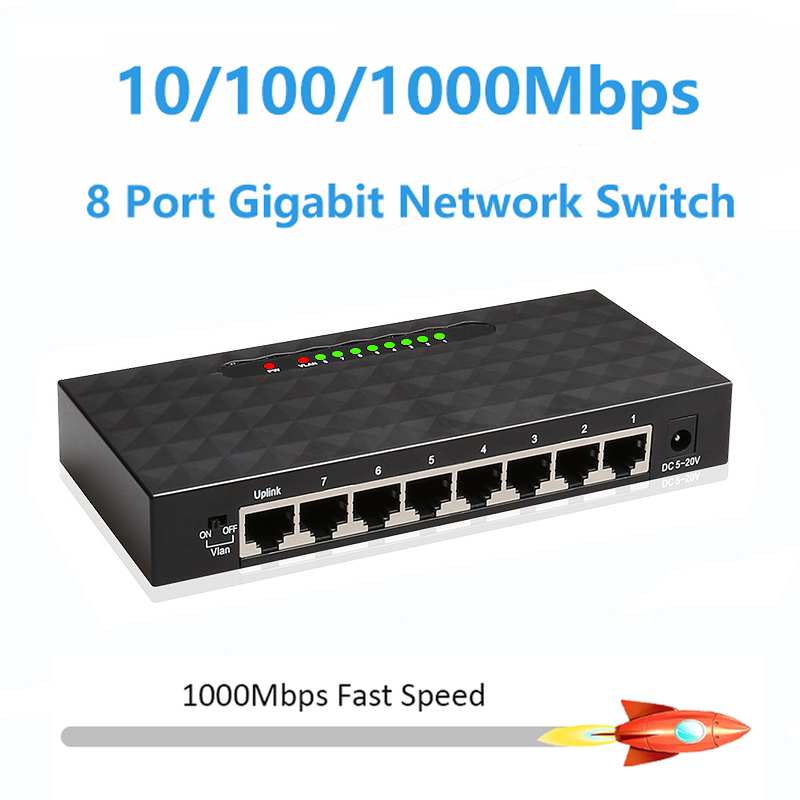 8 Port Gigabit Data Switch 100 - Ethernet Switch 8 Port 评论和价格