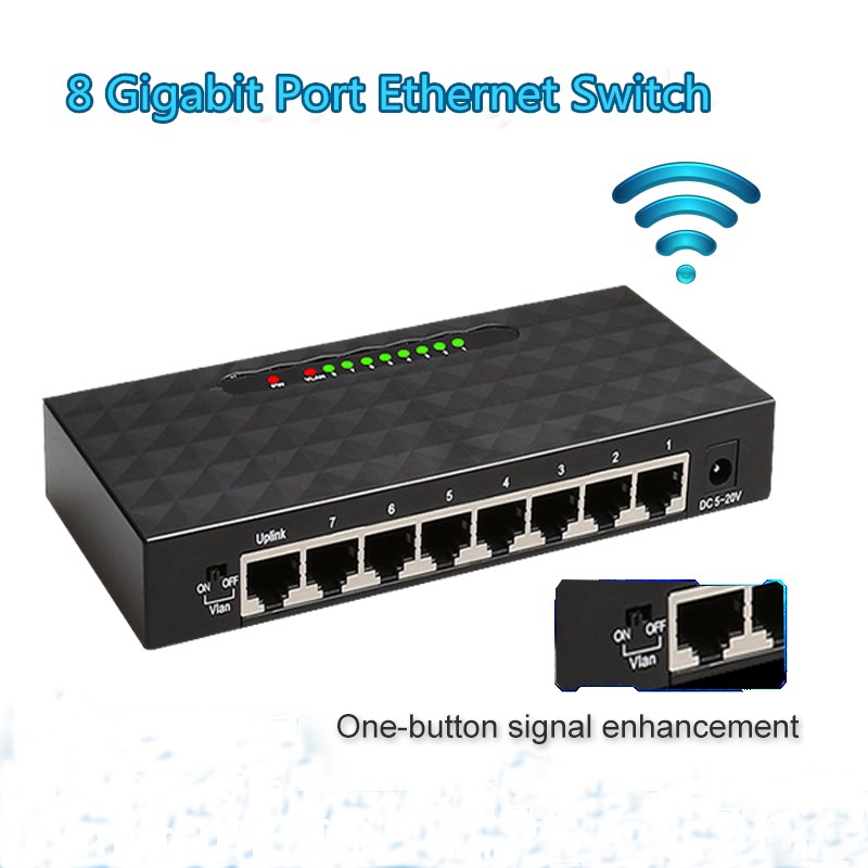 8 Port Gigabit Data Switch 100 - Ethernet Switch 8 Port 评论和价格