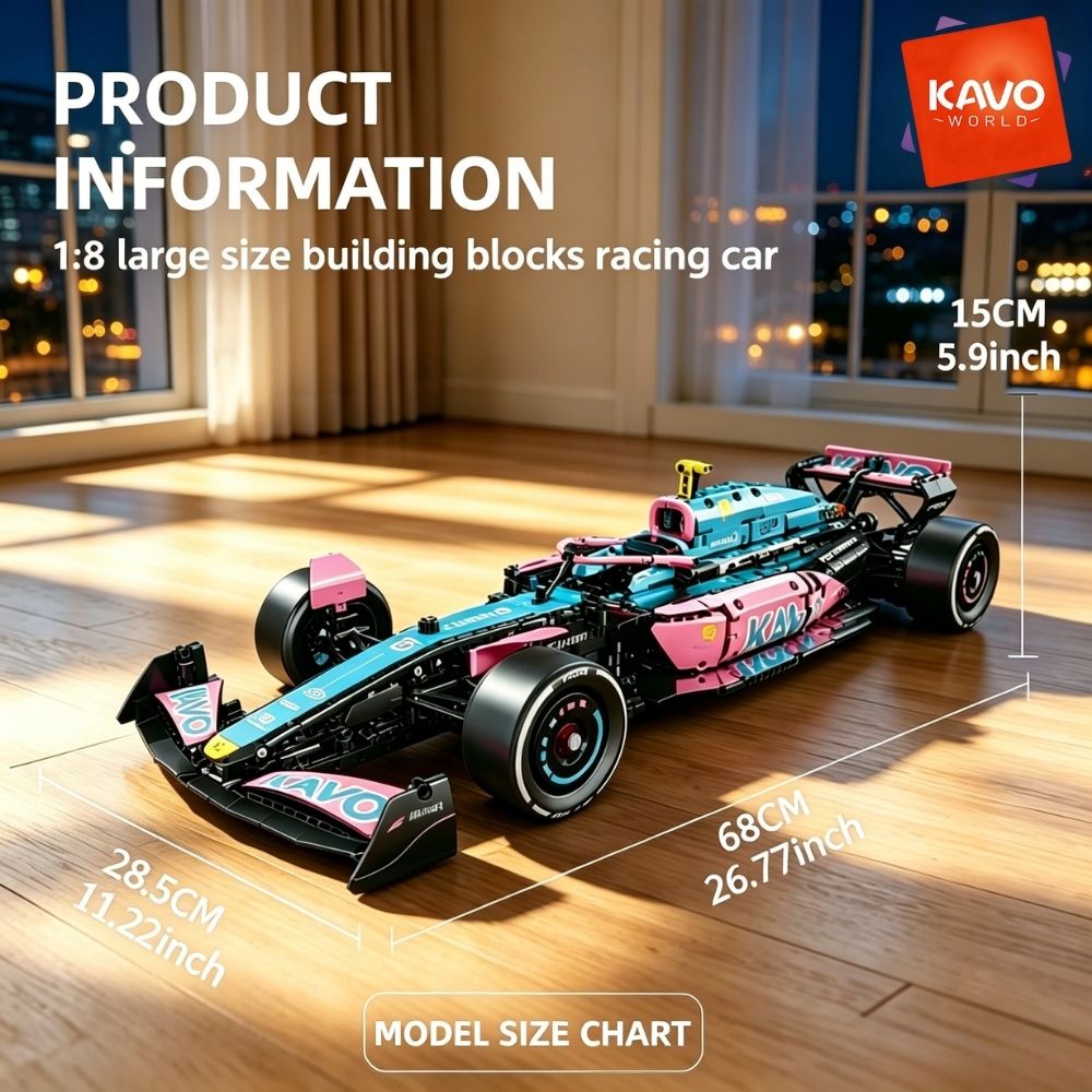 KAVOWORLD 1:8 Pink-blue Formul - Tech Office Building 评论和价格